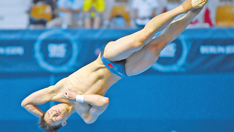 湖北选手王宗源喜获跳水世界杯金牌